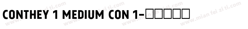 Conthey 1 Medium Con 1字体转换